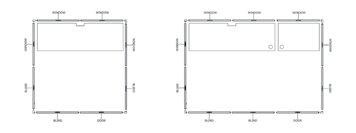 Grundriss Audipack Dolmetscherkabine